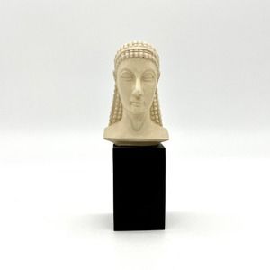 EU Collections Acrolito‎ Atempts Mini Bust Statue Head Sculpture Art Deco Decor
